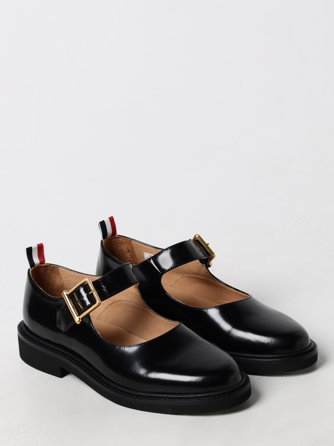 THOM BROWNE MOCASSINI: Mocassino Thom Browne in pelle spazzolata , Nero - Img 2