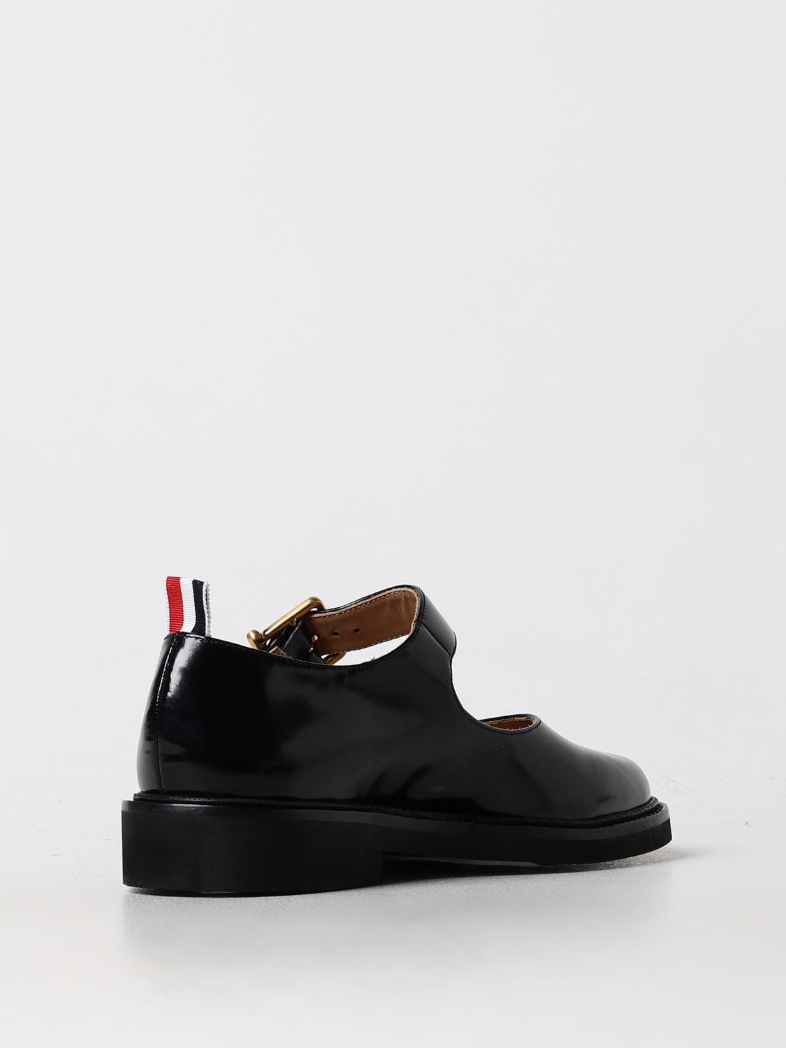 THOM BROWNE MOCASSINI: Mocassino Thom Browne in pelle spazzolata , Nero - Img 3