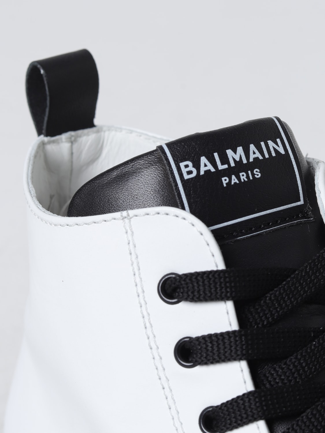 BALMAIN 童运动鞋: 鞋履 儿童 Balmain, 白色 - Img 4