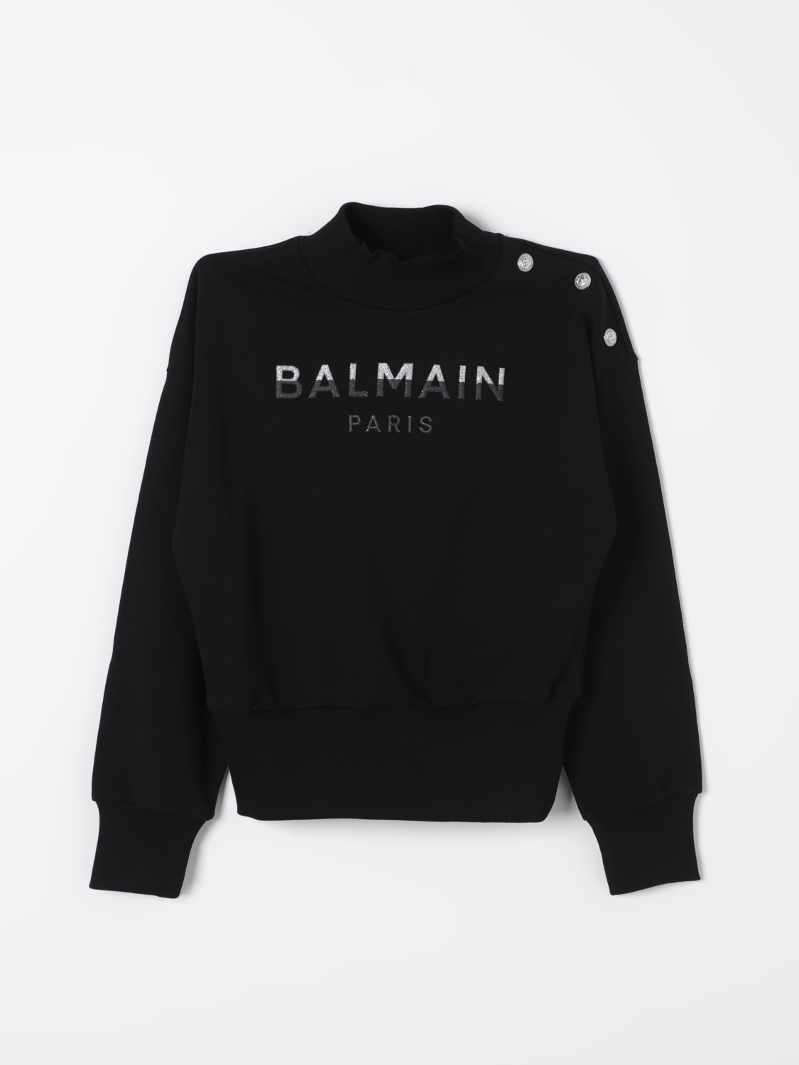 BALMAIN SWEATER: Sweater kids Balmain, Black - Img 1