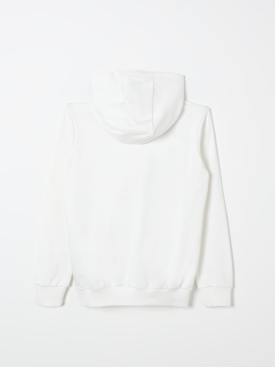 BALMAIN MAGLIA: Felpa con cappuccio Balmain in cotone, Bianco - Img 2