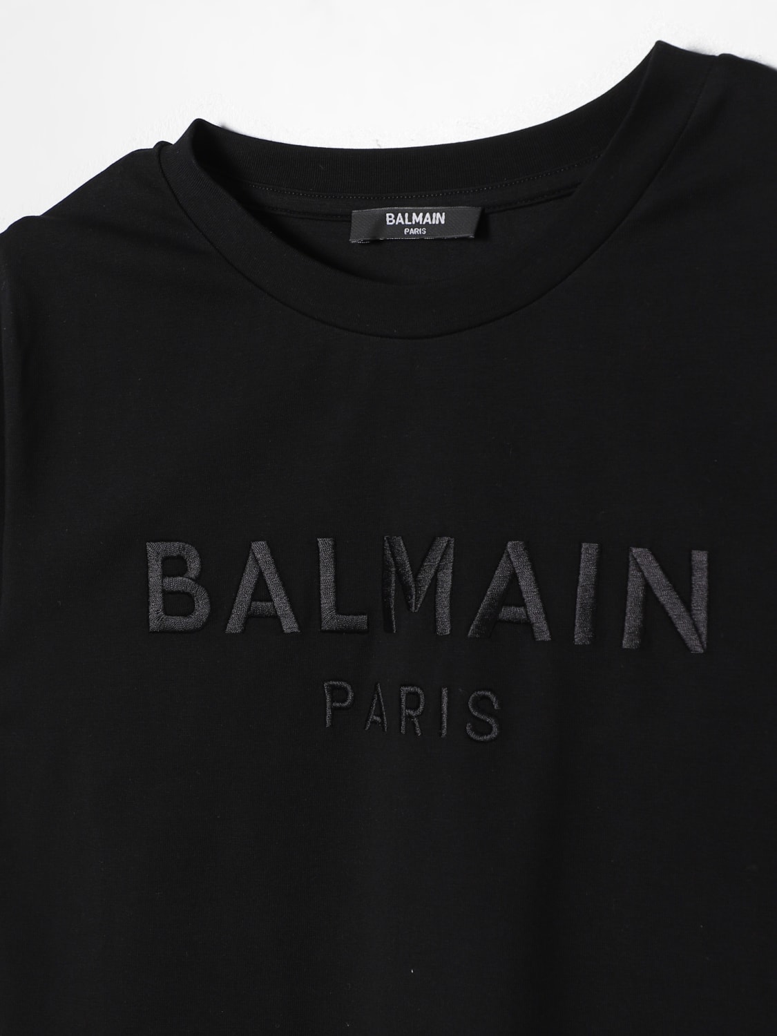 BALMAIN 티셔츠: 티셔츠 남아 Balmain, 블랙 - Img 3