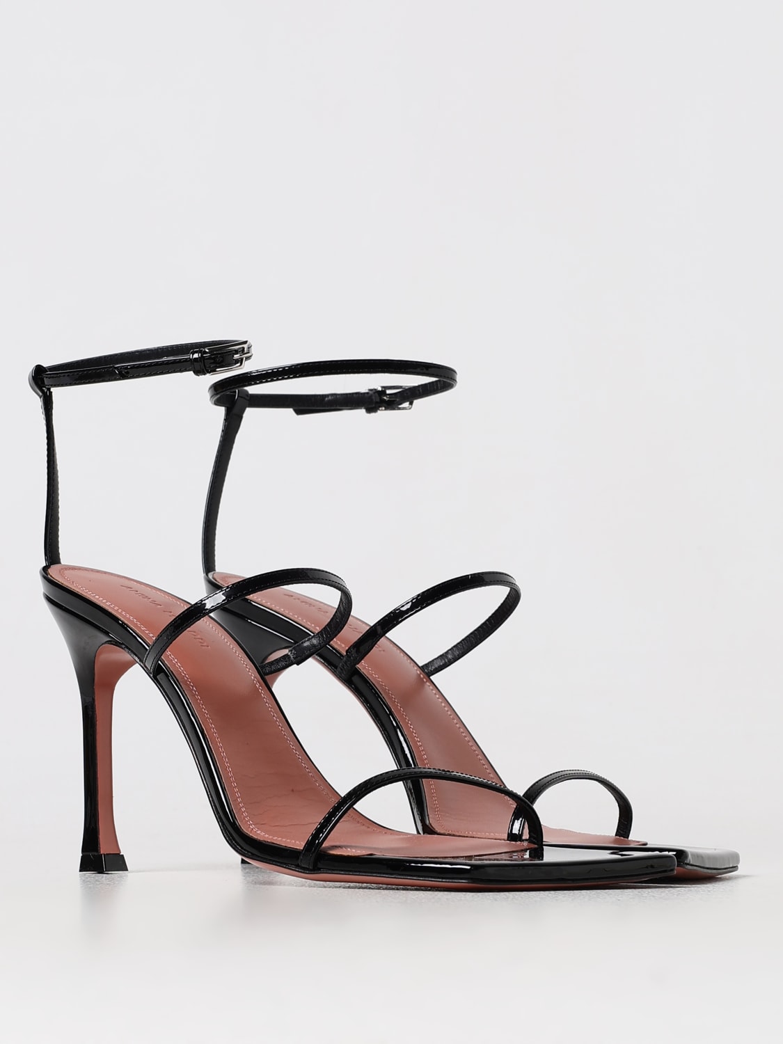 AMINA MUADDI HEELED SANDALS: Flat sandals woman Amina Muaddi, Black - Img 2