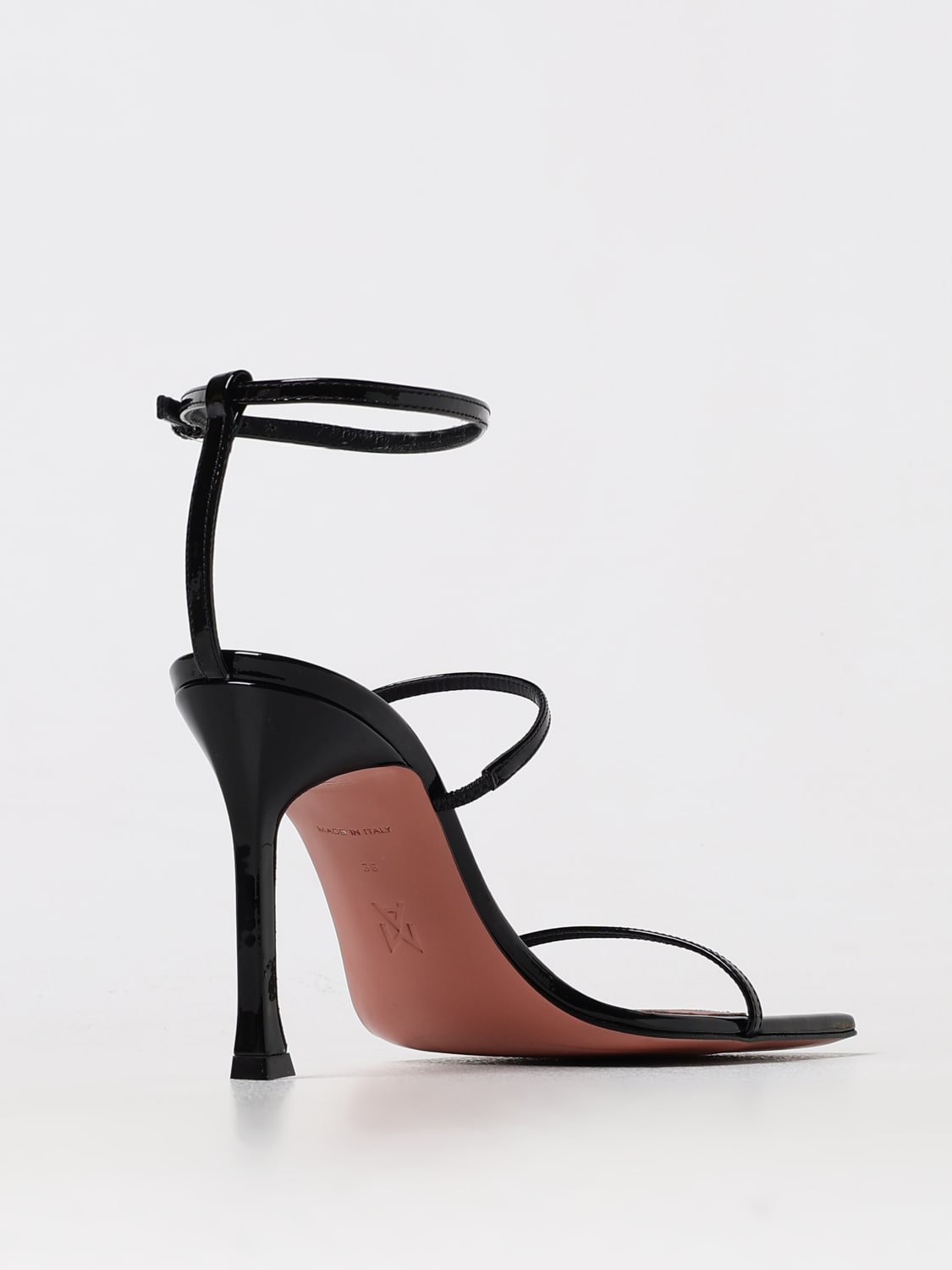 AMINA MUADDI HEELED SANDALS: Flat sandals woman Amina Muaddi, Black - Img 3