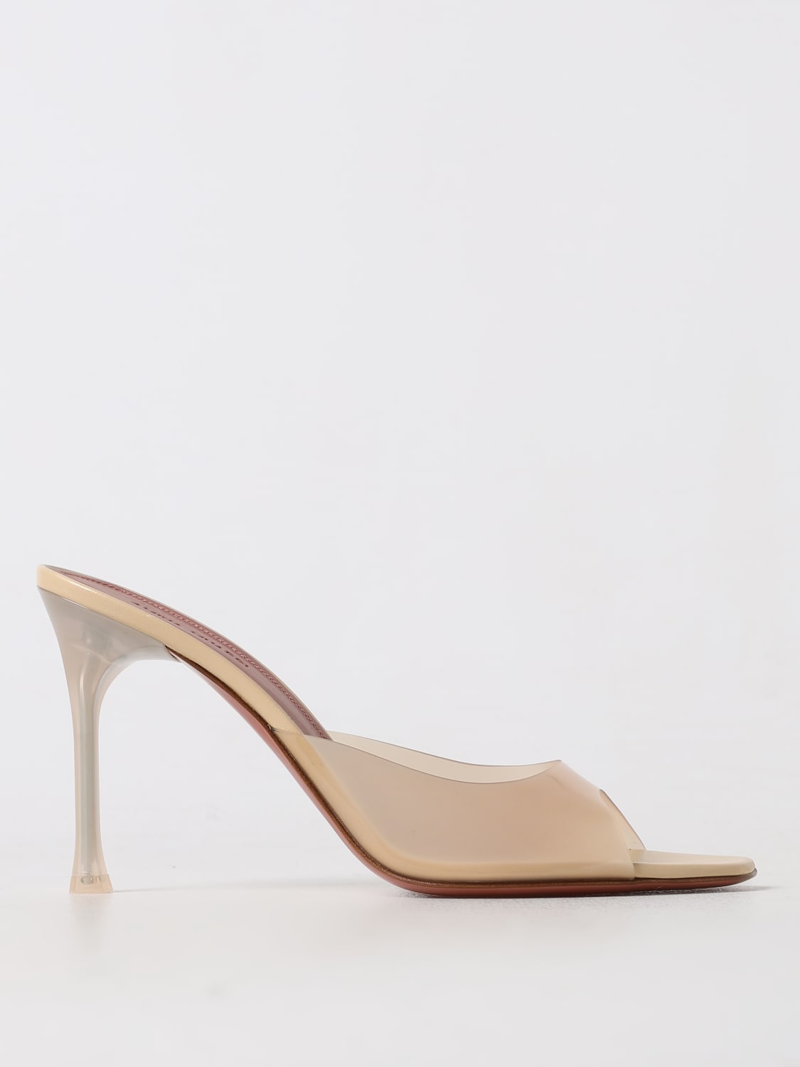 AMINA MUADDI HEELED SANDALS: Shoes woman Amina Muaddi, Beige - Img 1