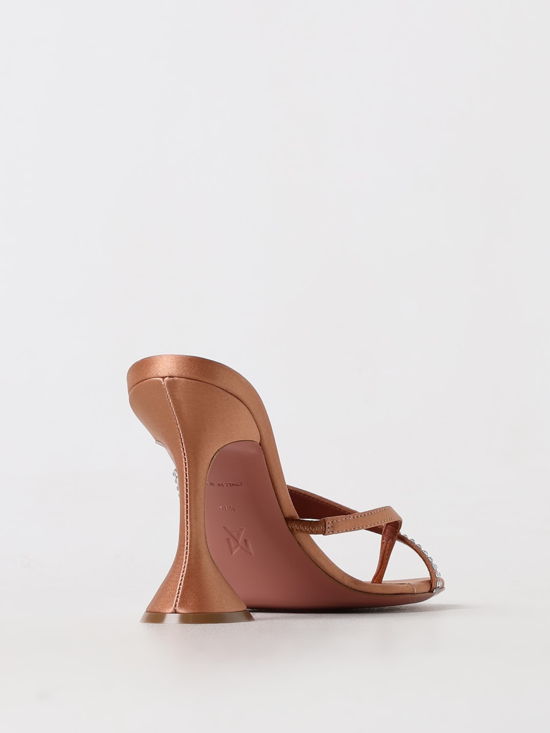 AMINA MUADDI HEELED SANDALS: Shoes woman Amina Muaddi, White - Img 3