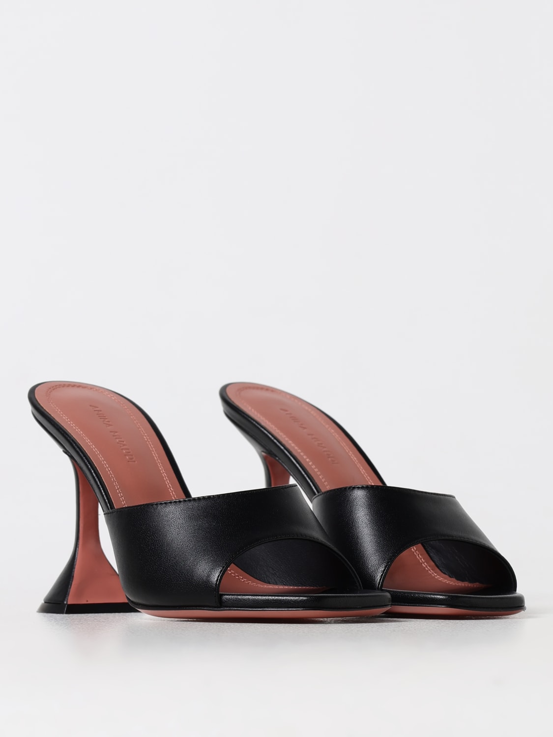 AMINA MUADDI HEELED SANDALS: Shoes woman Amina Muaddi, Black - Img 2