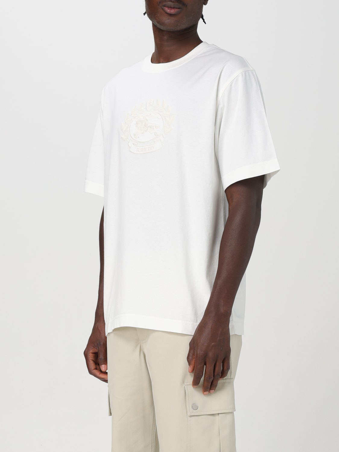 BURBERRY T-SHIRT: T-shirt men Burberry, White - Img 4