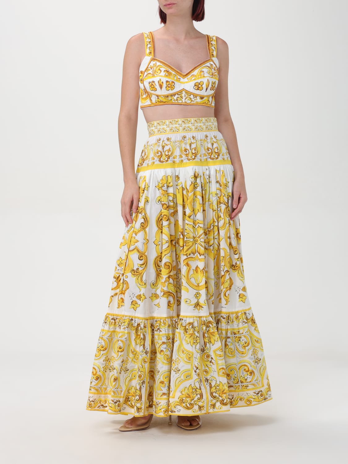 DOLCE & GABBANA SKIRT: Skirt woman Dolce & Gabbana, Yellow - Img 2