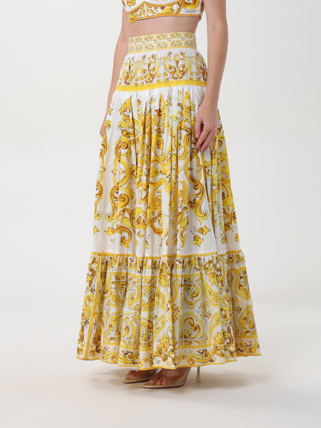 DOLCE & GABBANA SKIRT: Skirt woman Dolce & Gabbana, Yellow - Img 4