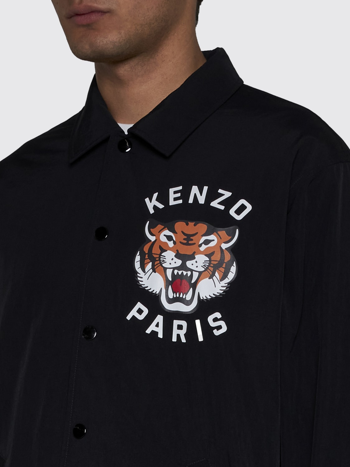 KENZO JACKET: Kenzo men's jacket, Black - Img 3