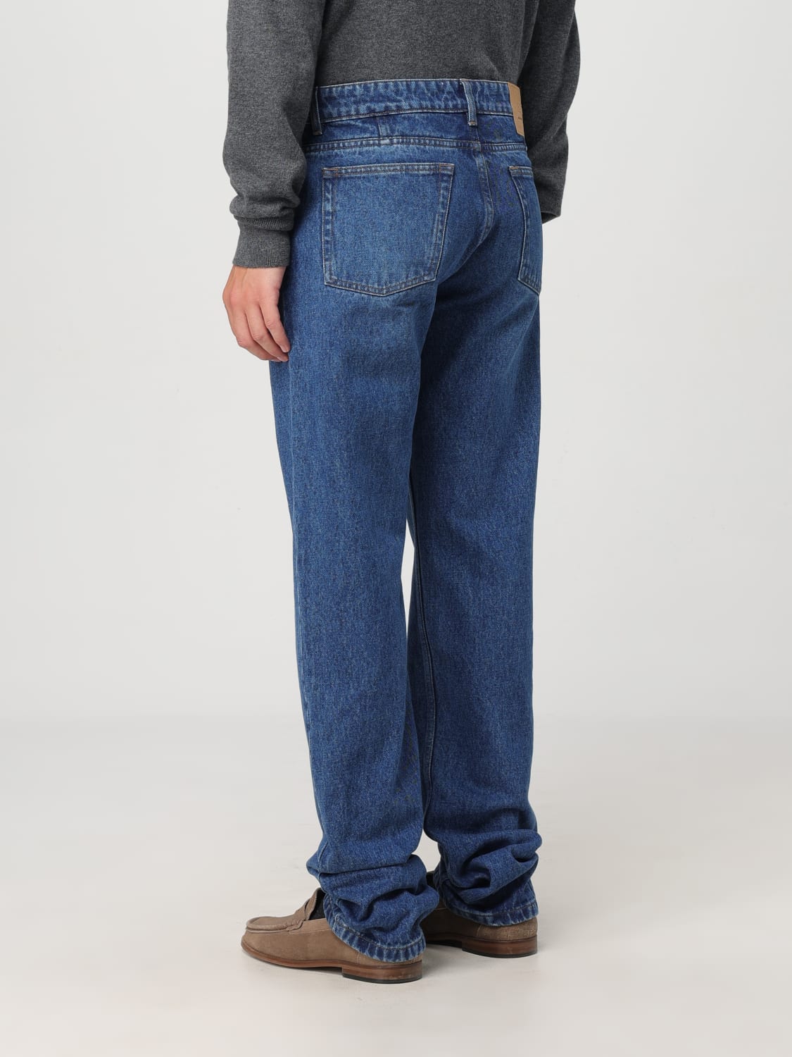 AMI PARIS JEANS: Pantalon homme Ami Paris, Bleu - Img 2