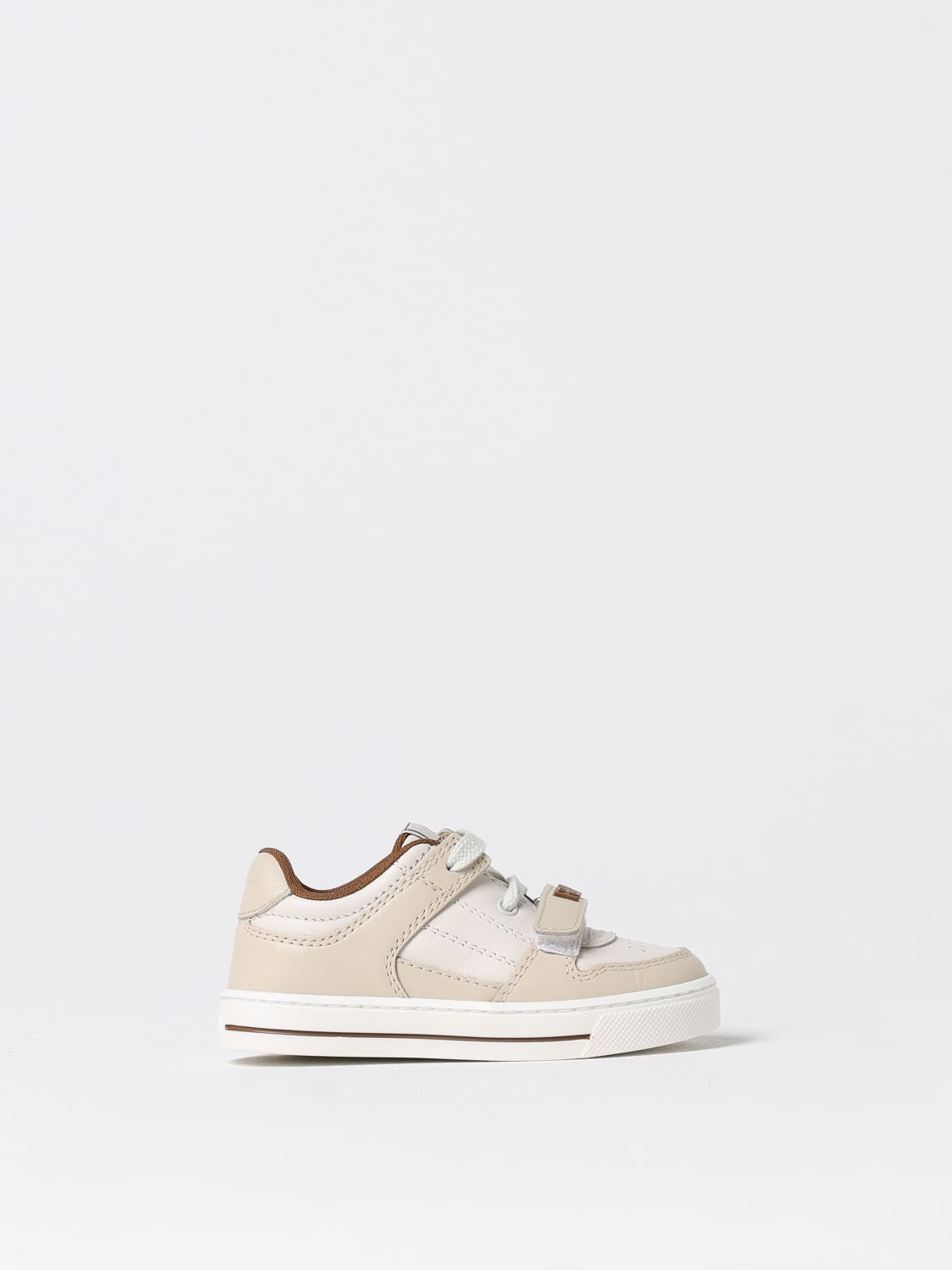 FENDI BASKETS: Chaussures enfant Fendi, Crème - Img 1