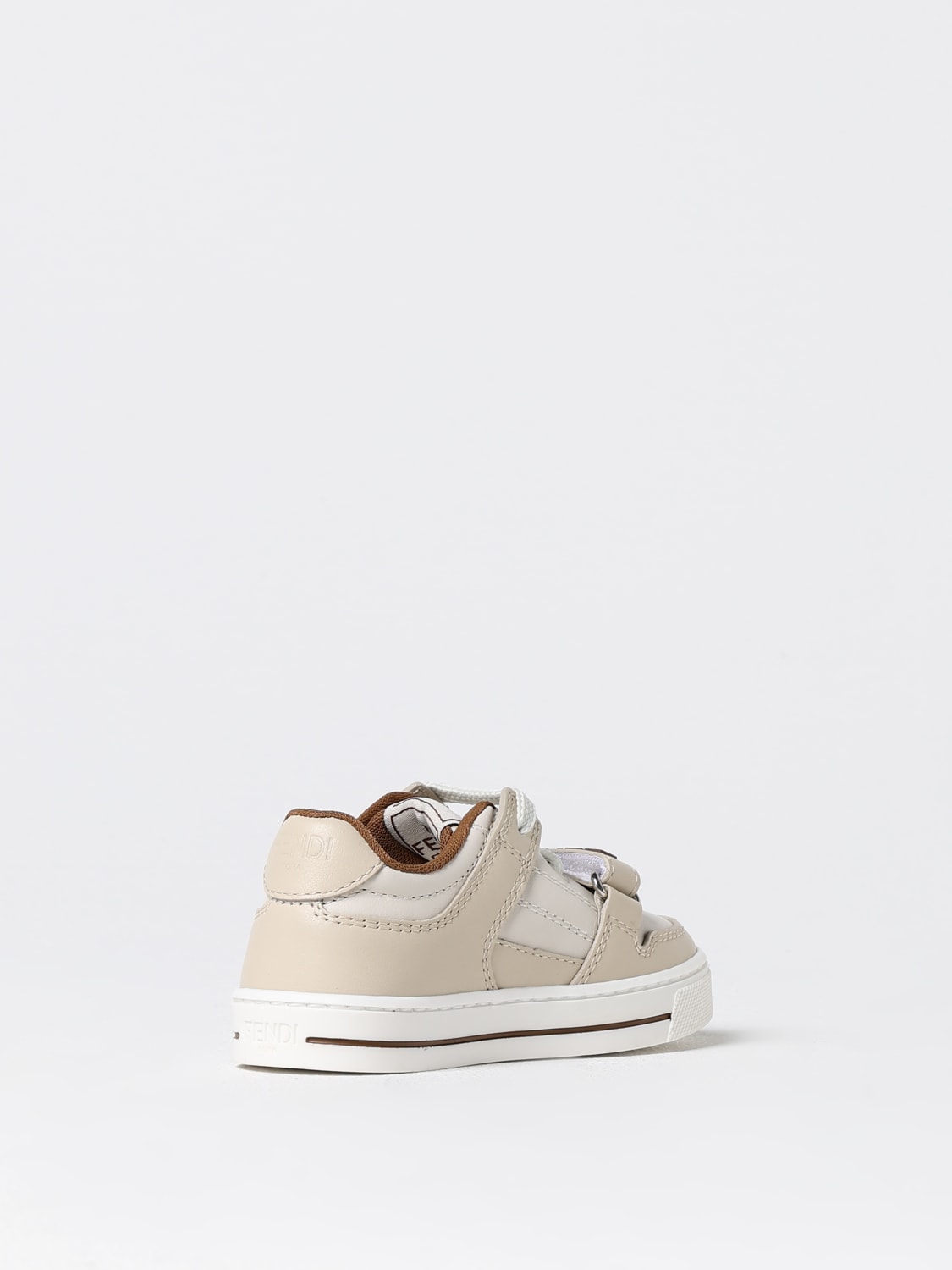 FENDI BASKETS: Chaussures enfant Fendi, Crème - Img 3