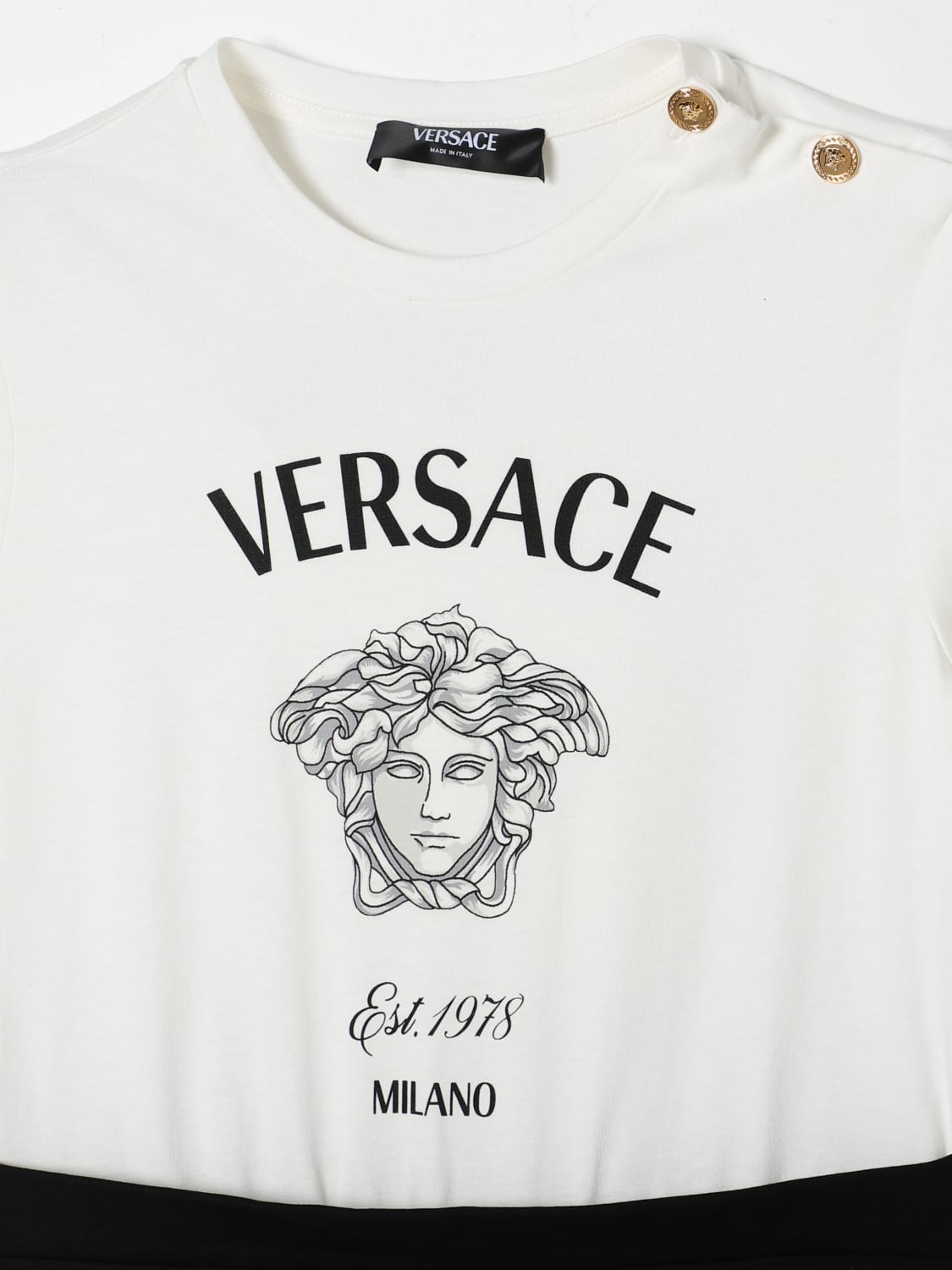 VERSACE 连衣裙: 连衣裙 儿童 Versace, 白色 - Img 3