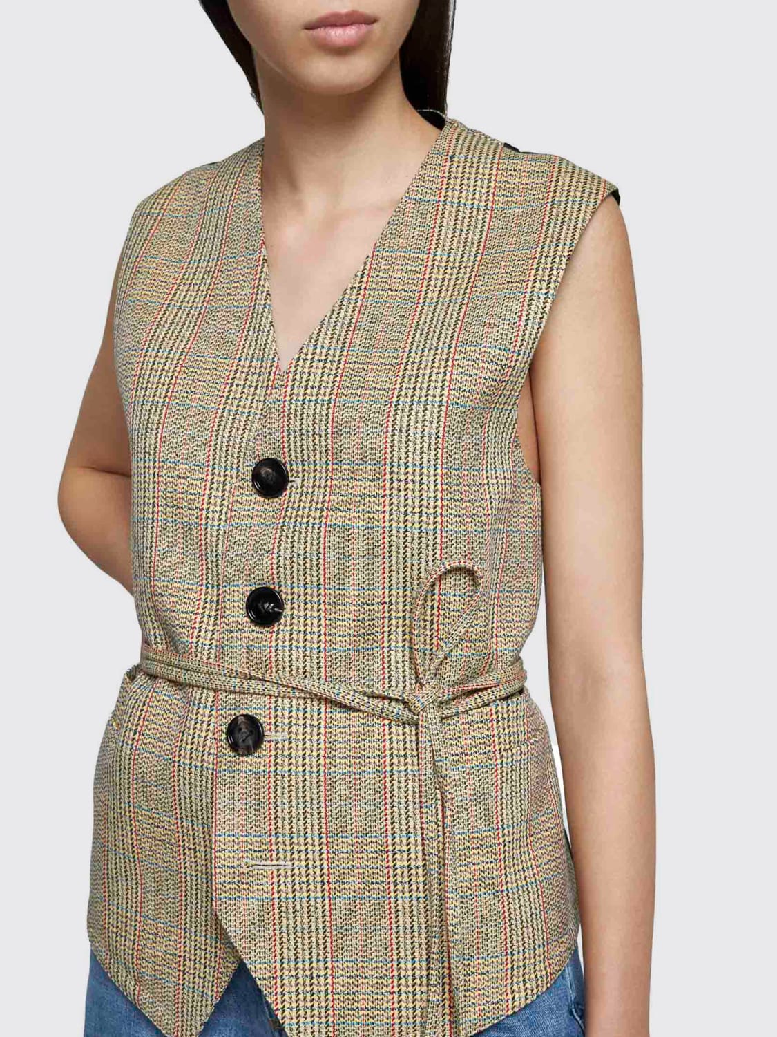 BOTTEGA VENETA WAISTCOAT: Jacket woman Bottega Veneta, Beige - Img 3