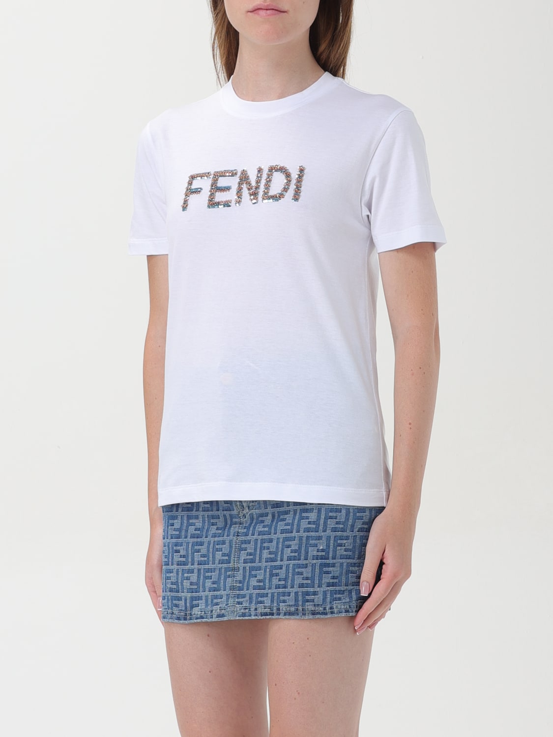 FENDI T-SHIRT: T-shirt woman Fendi, White - Img 4