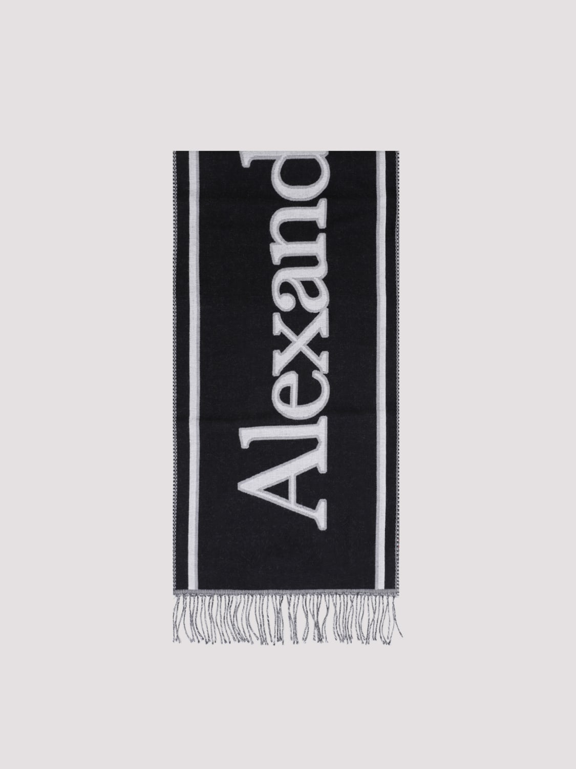 ALEXANDER MCQUEEN SCARF: Scarf men Alexander McQueen, Black - Img 1