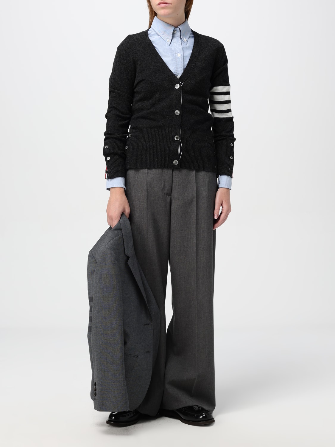 THOM BROWNE BLAZER: Blazer woman Thom Browne, Grey - Img 2