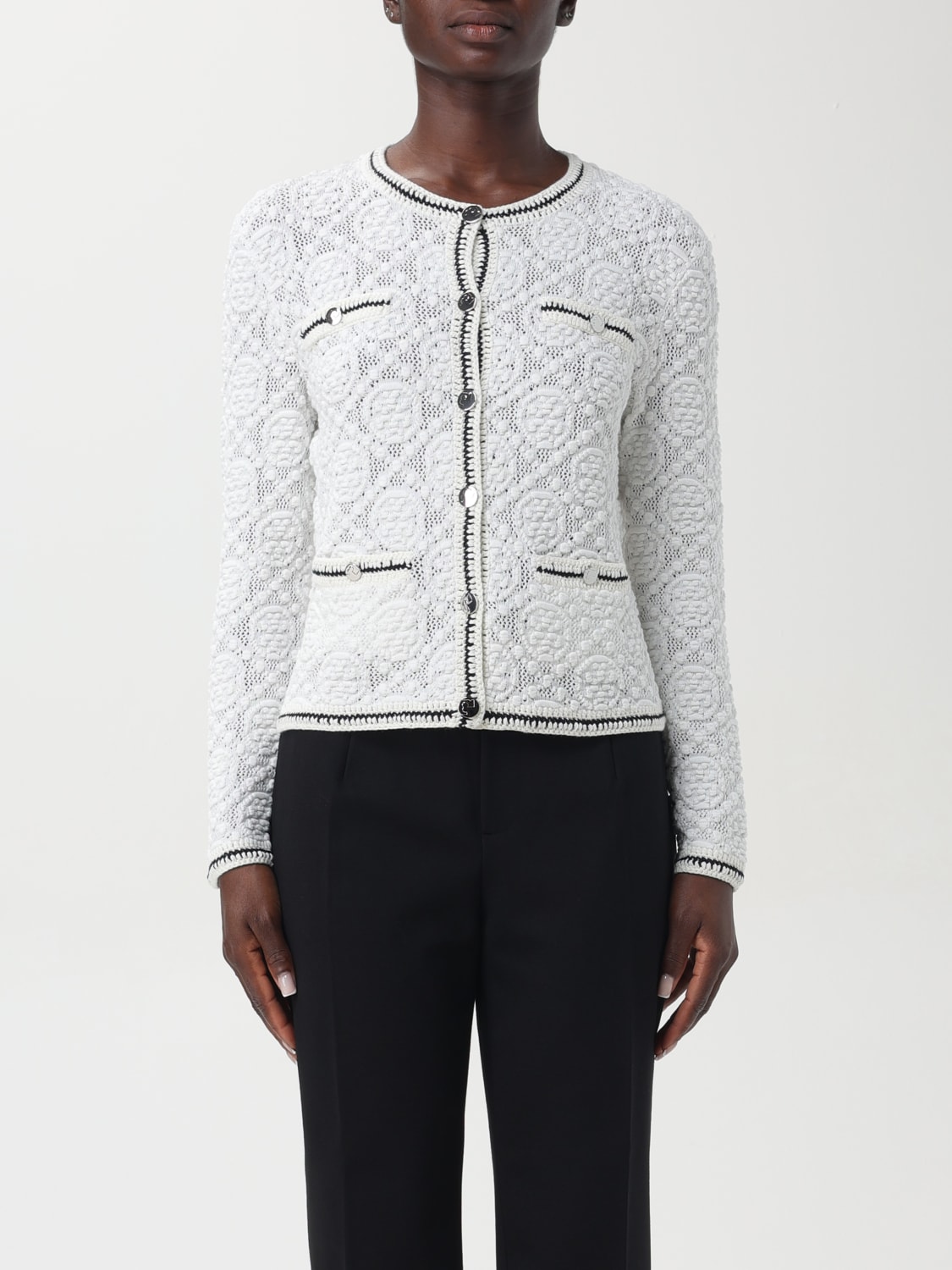 Giglio Cardigan a girocollo Kendra in pizzo Tory Burch