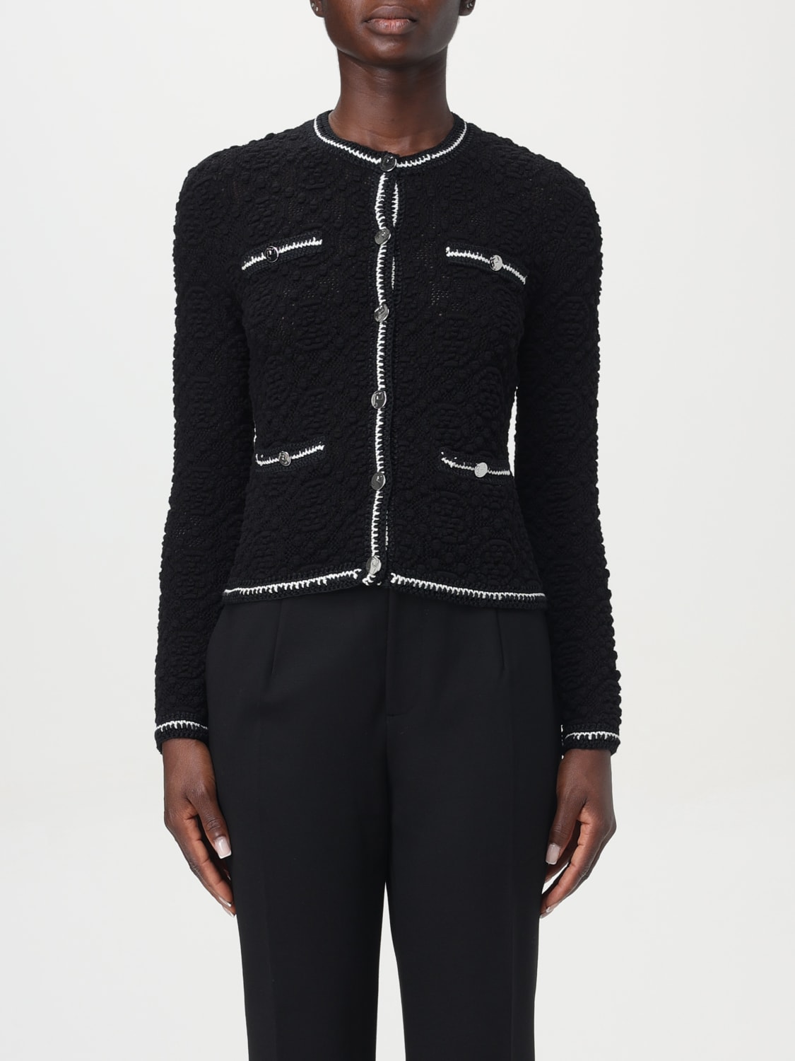 Giglio Cardigan a girocollo Kendra in pizzo Tory Burch