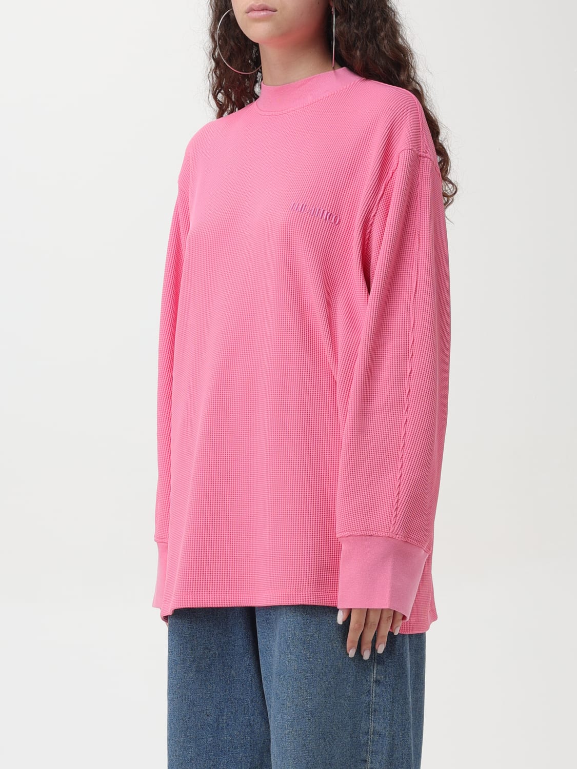 THE ATTICO SWEATSHIRT: T-shirt damen The Attico, Pink - Img 4