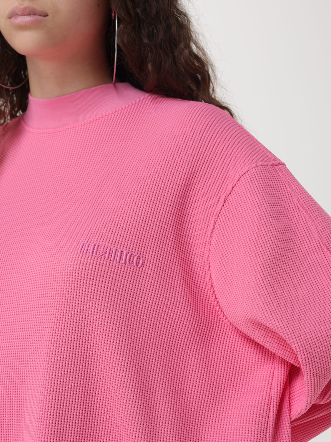 THE ATTICO SWEATSHIRT: T-shirt damen The Attico, Pink - Img 5