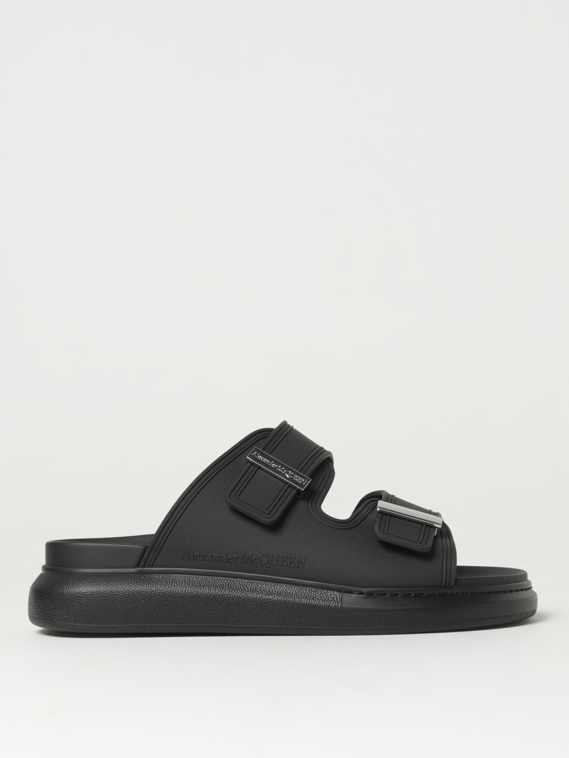 ALEXANDER MCQUEEN SANDALS: Shoes men Alexander McQueen, Black - Img 1