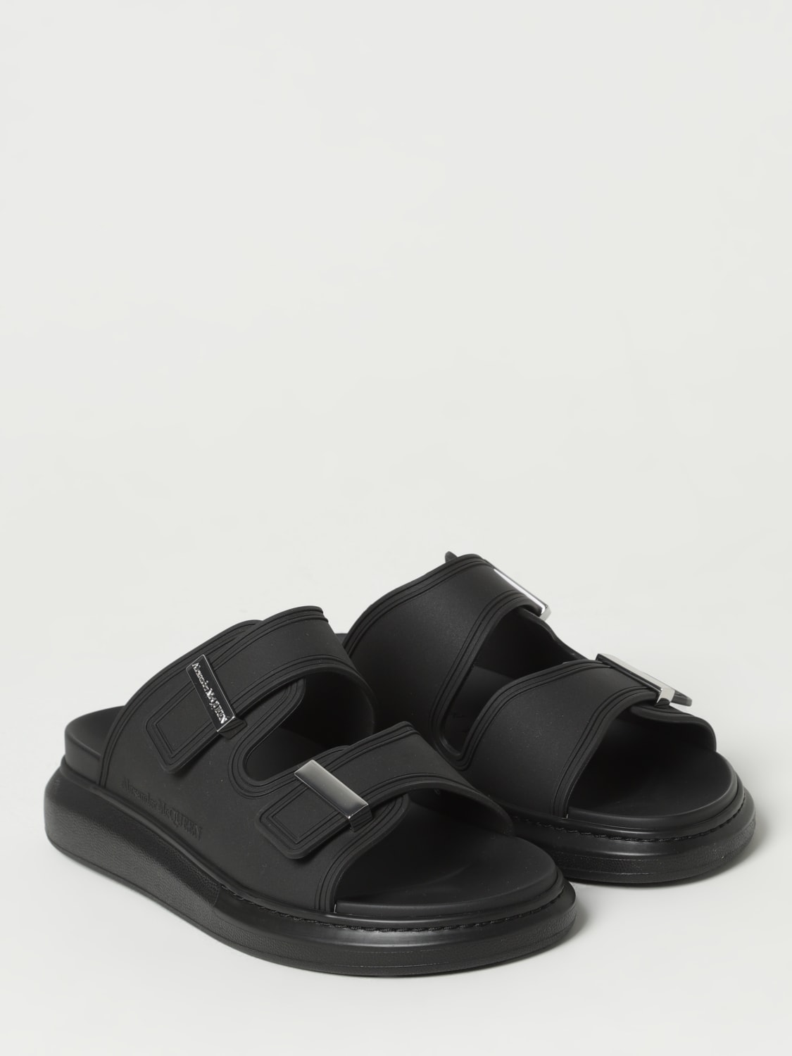 ALEXANDER MCQUEEN SANDALS: Shoes men Alexander McQueen, Black - Img 2