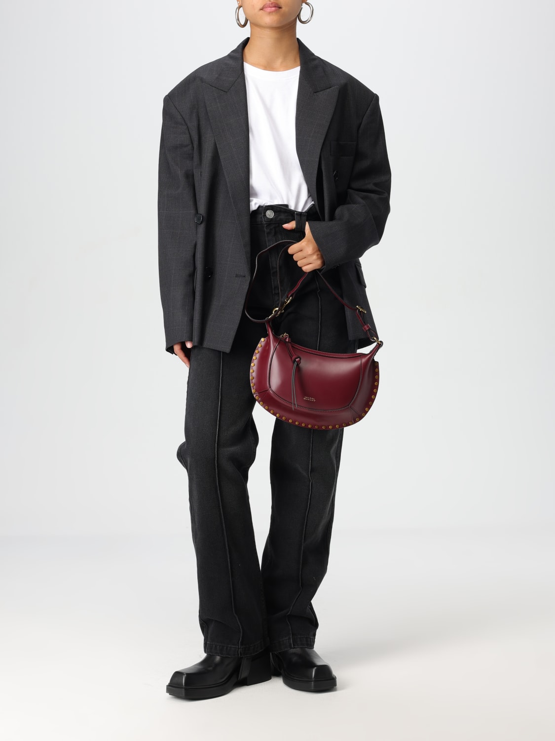 Isabel Marant SG0003FAA1P01ISOLANGE01BK 関税送料込 ISABEL MARANT: 숄더백 여성 - 버건디 | GIGLIO.COM에서 Isabel