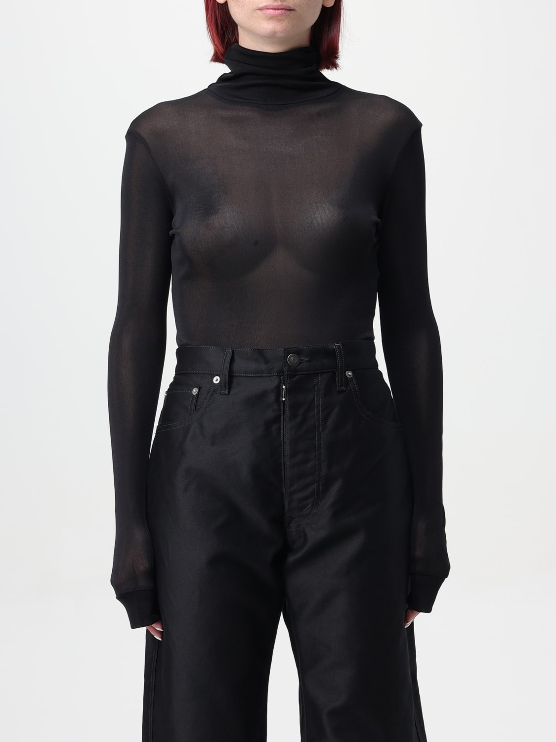 MAISON MARGIELA BODY: Body basic Maison Margiela in viscosa, Nero - Img 1