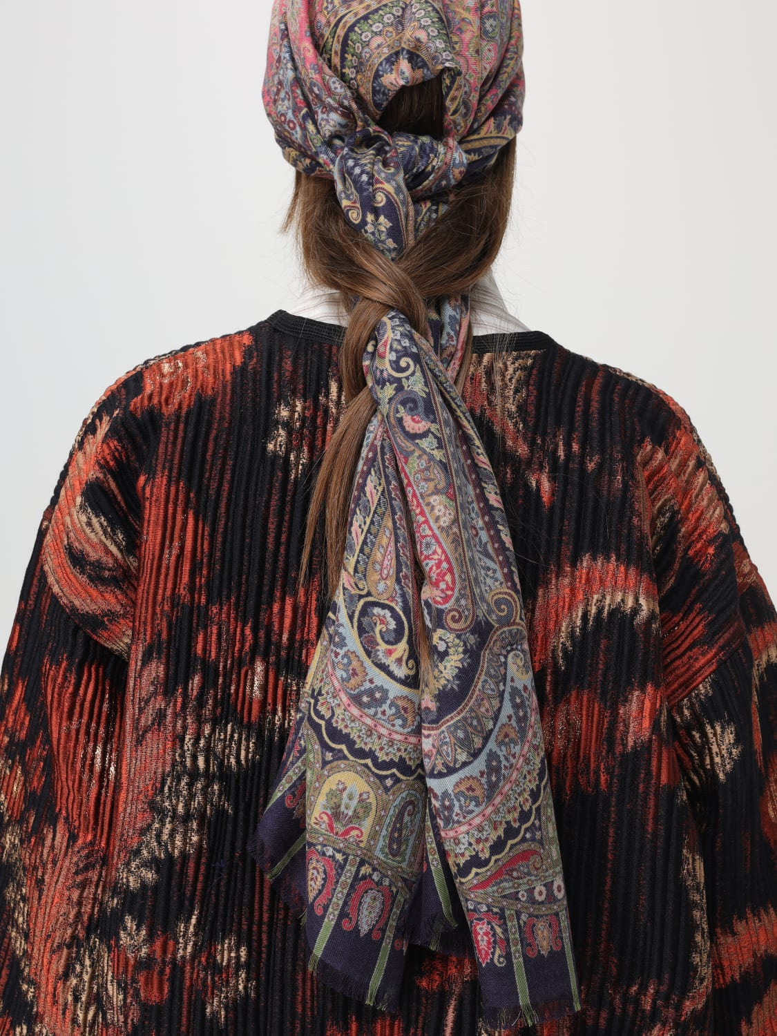 ETRO SCARF: Scarf woman Etro, Blue - Img 2