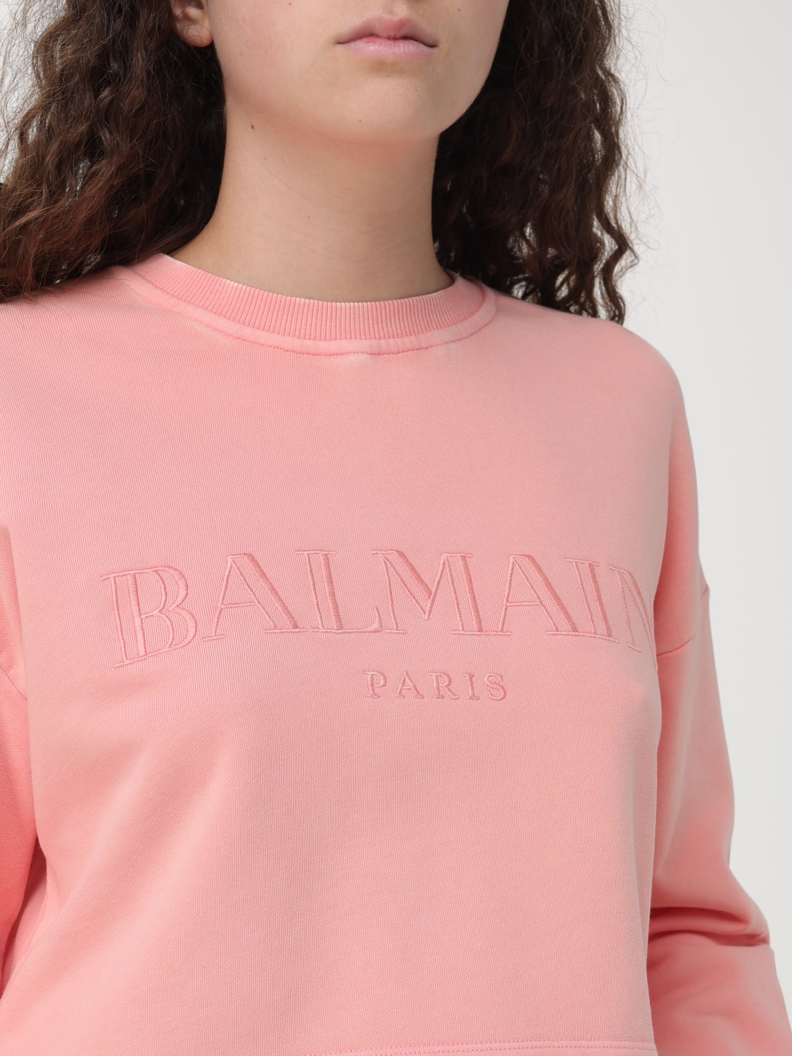 BALMAIN SWEATSHIRT: Sweatshirt woman Balmain, Pink - Img 5