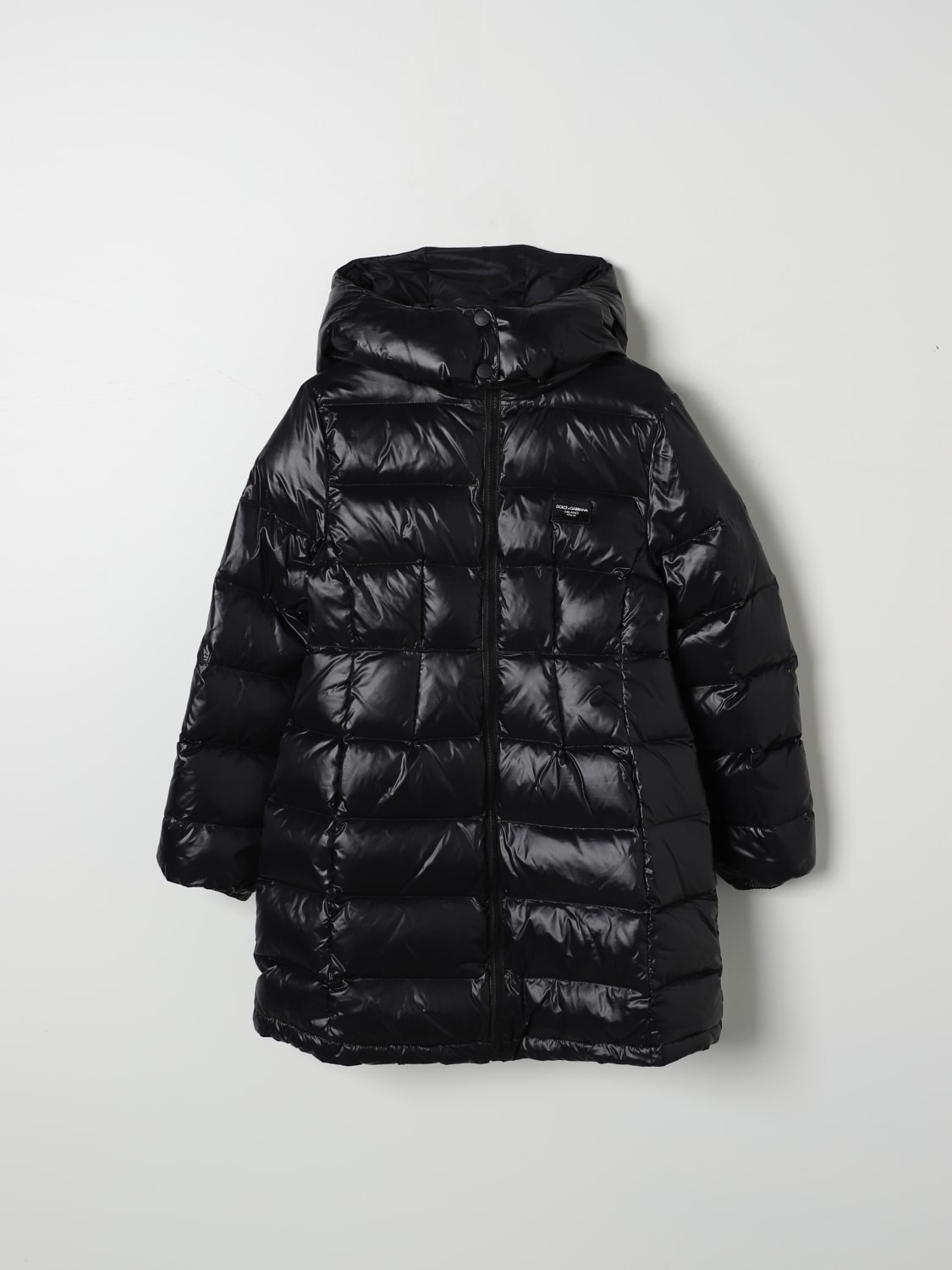 DOLCE & GABBANA JACKET: Dolce & Gabbana down jacket with hood, Black - Img 1