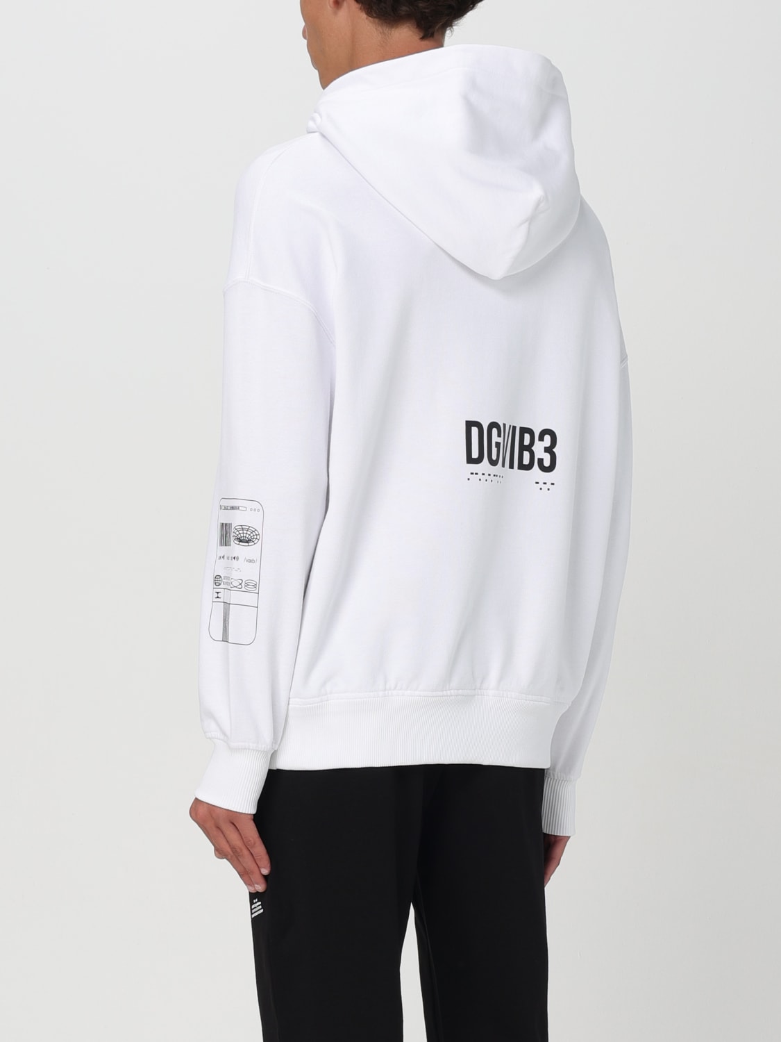 DOLCE & GABBANA SWEATSHIRT: Dolce & Gabbana DGVIB3 hoodie, White - Img 2