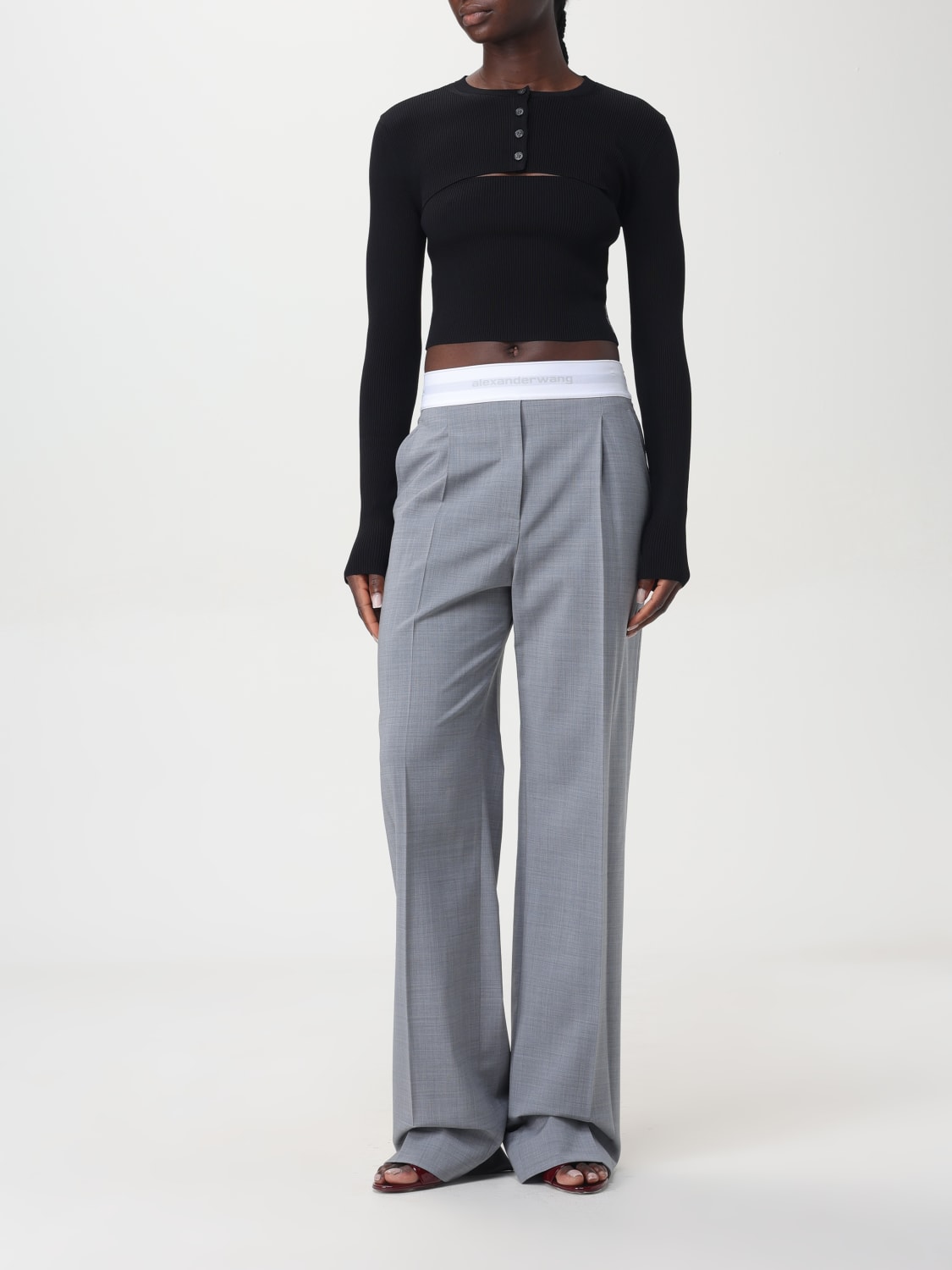 ALEXANDER WANG PANTALÓN: Pantalón mujer Alexander Wang, Gris - Img 2