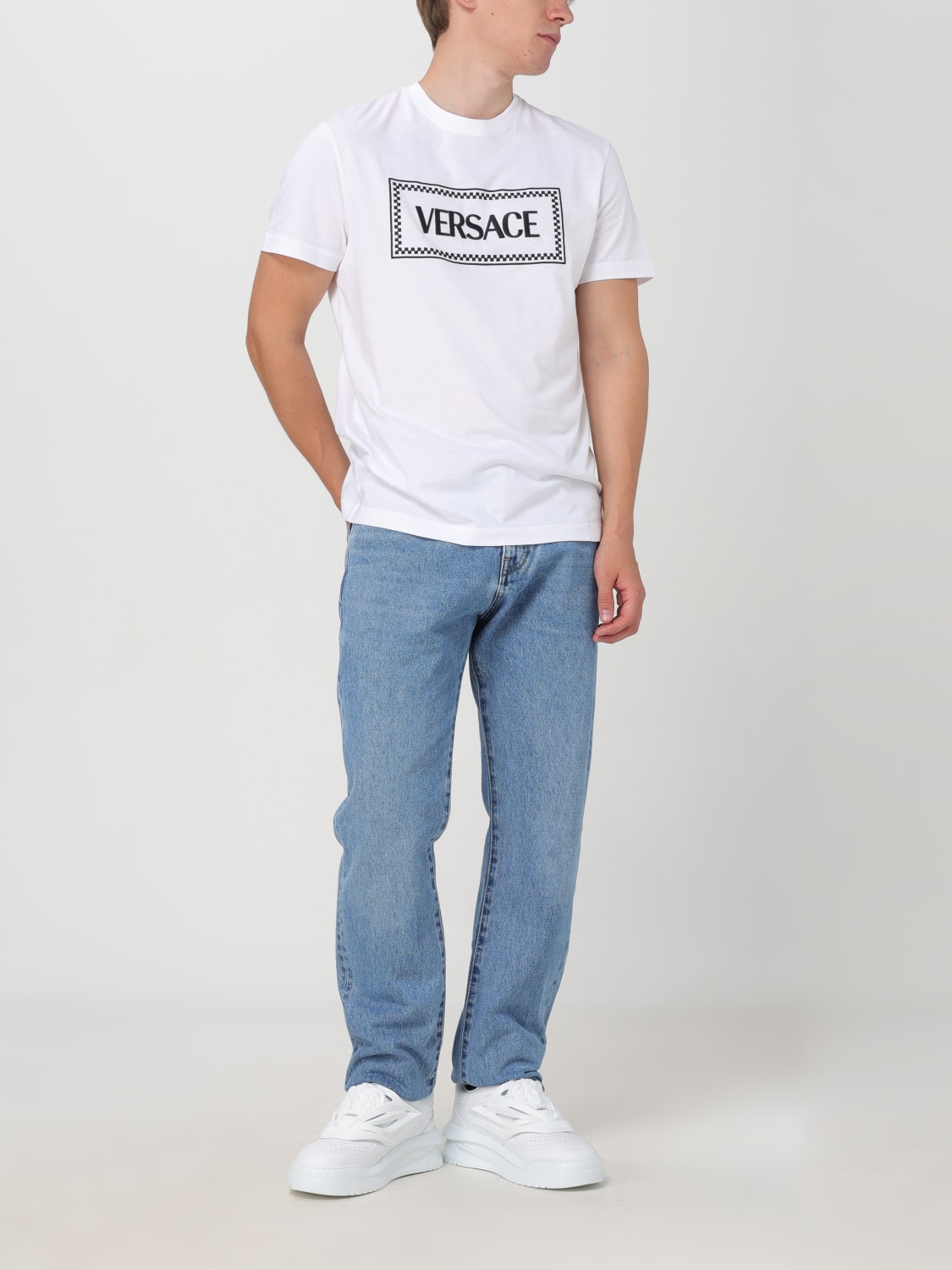 VERSACE T-SHIRT: T-shirt herren Versace, Weiß - Img 2