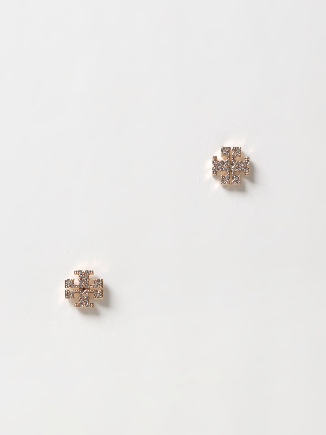 Giglio Orecchini Miller Tory Burch in ottone con strass incastonati