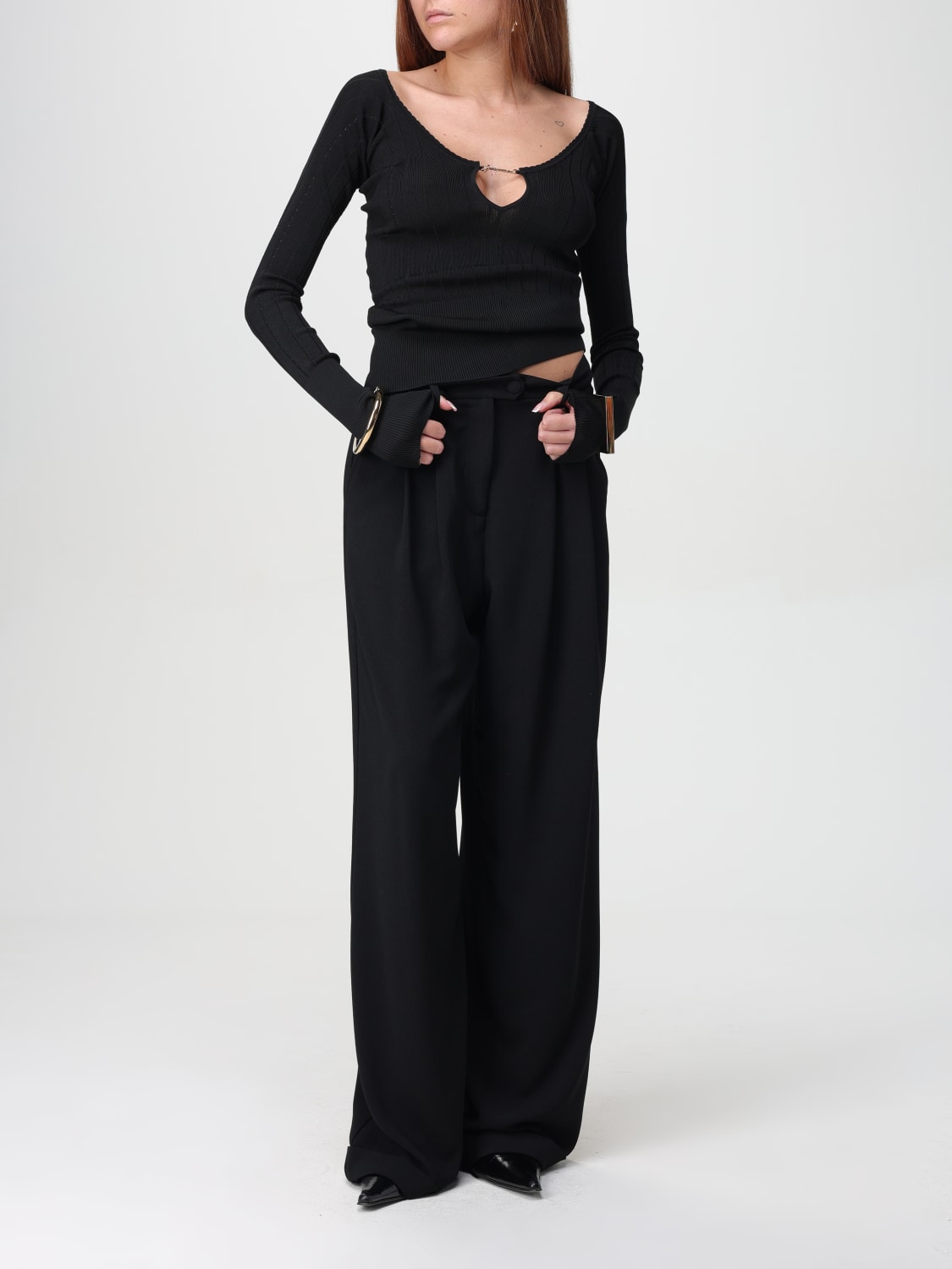 JACQUEMUS PULL: Pull femme Jacquemus, Noir - Img 2