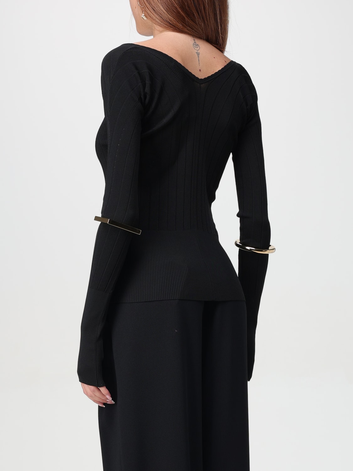 JACQUEMUS PULL: Pull femme Jacquemus, Noir - Img 3