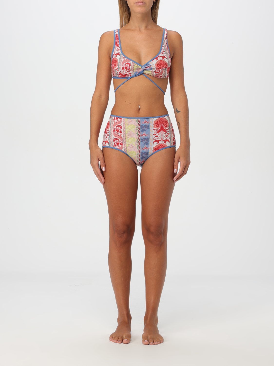 Giglio Bikini top Etro in lycra stampata