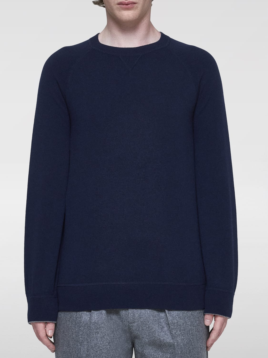 BRUNELLO CUCINELLI SWEATER: Sweater men Brunello Cucinelli, Blue - Img 1