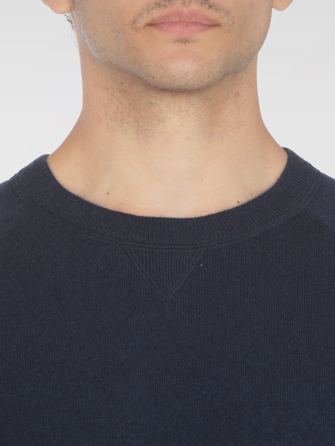 BRUNELLO CUCINELLI SWEATER: Sweater men Brunello Cucinelli, Blue 1 - Img 3