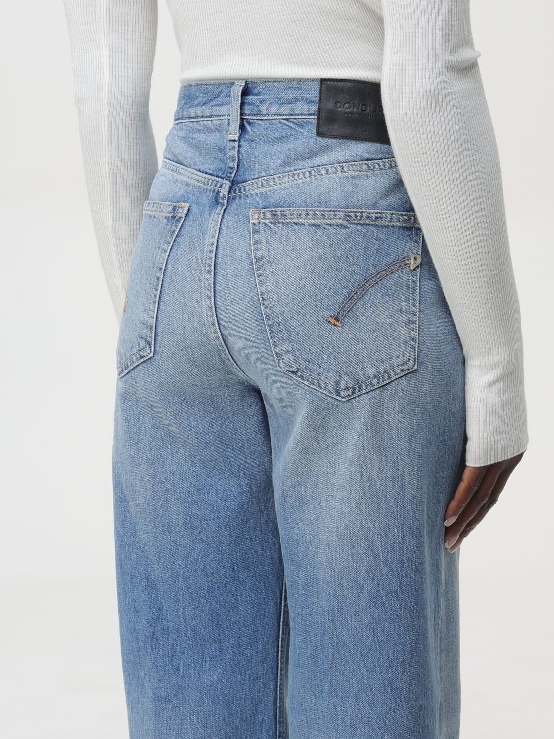 DONDUP JEANS: Pantalone a 5 tasche Dondup, Denim - Img 3