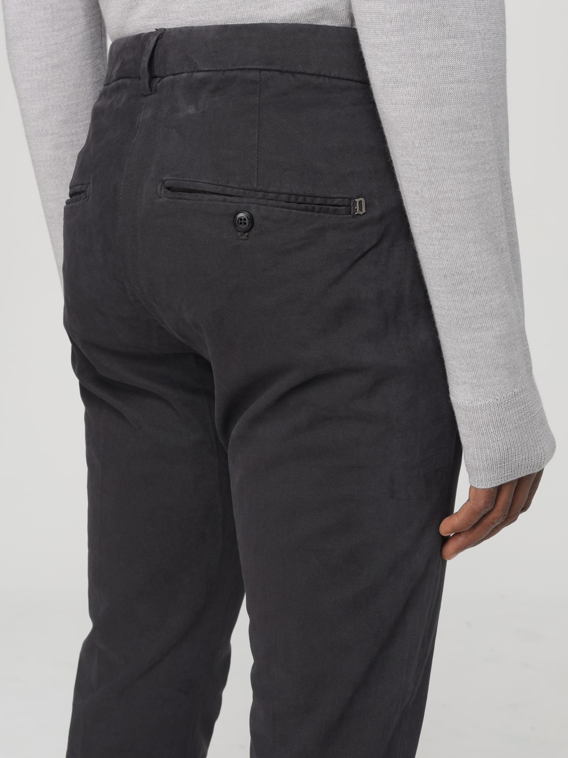 DONDUP PANTALONE: Pantalone Gaubert Dondup in gabardine stretch, Blue - Img 3