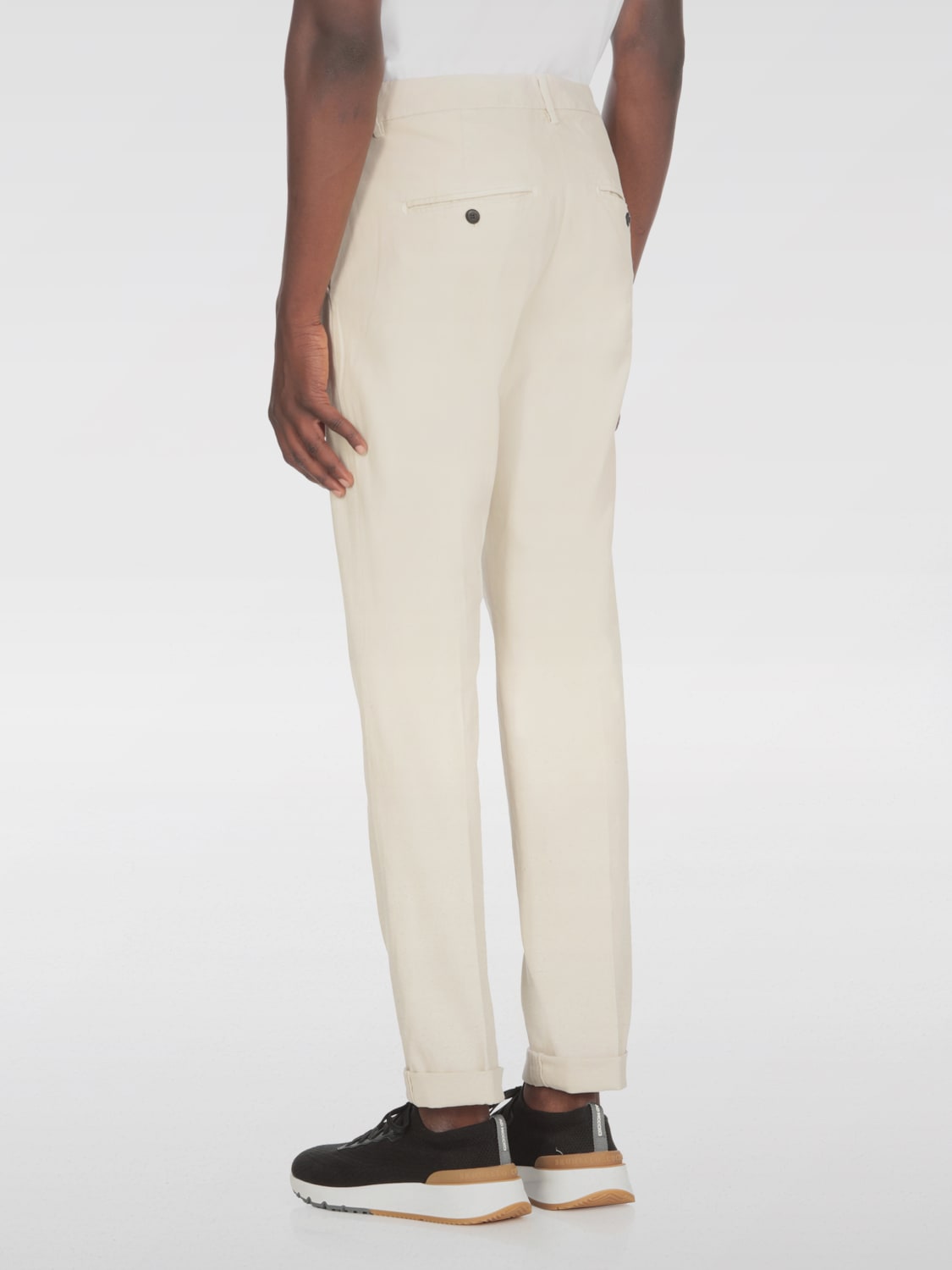 DONDUP PANTS: Pants men Dondup, Ivory - Img 2