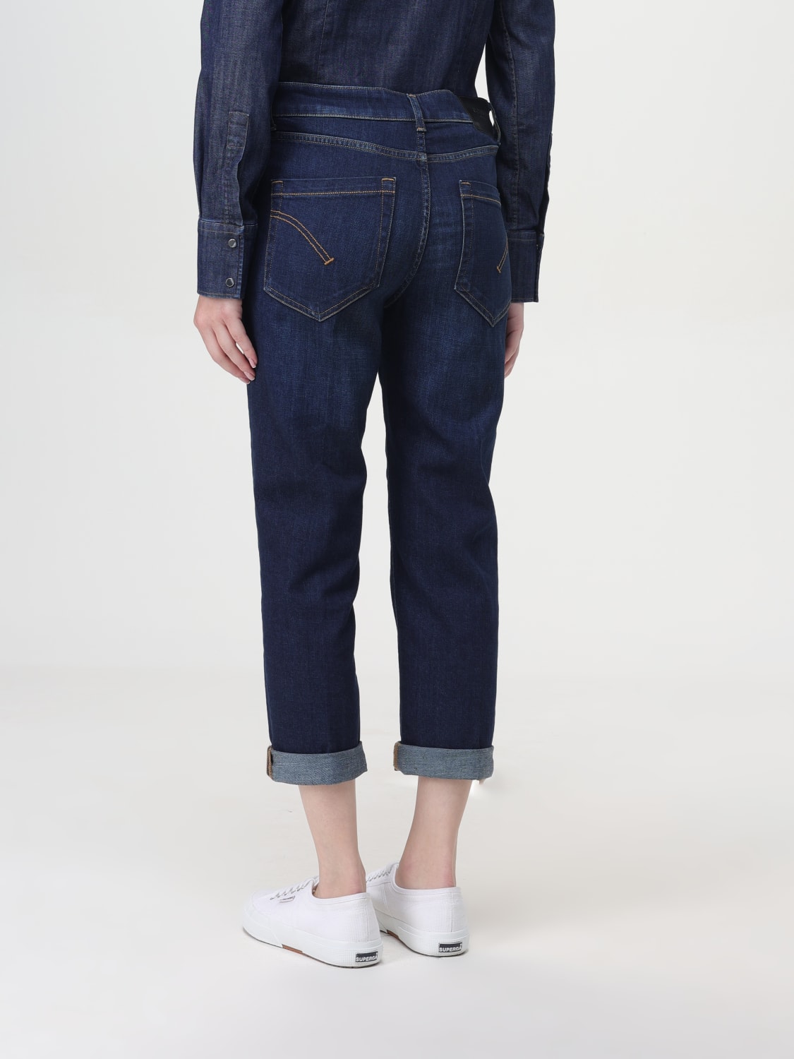 DONDUP PANTALONE: Pantalone cropped Dondup, Denim - Img 2