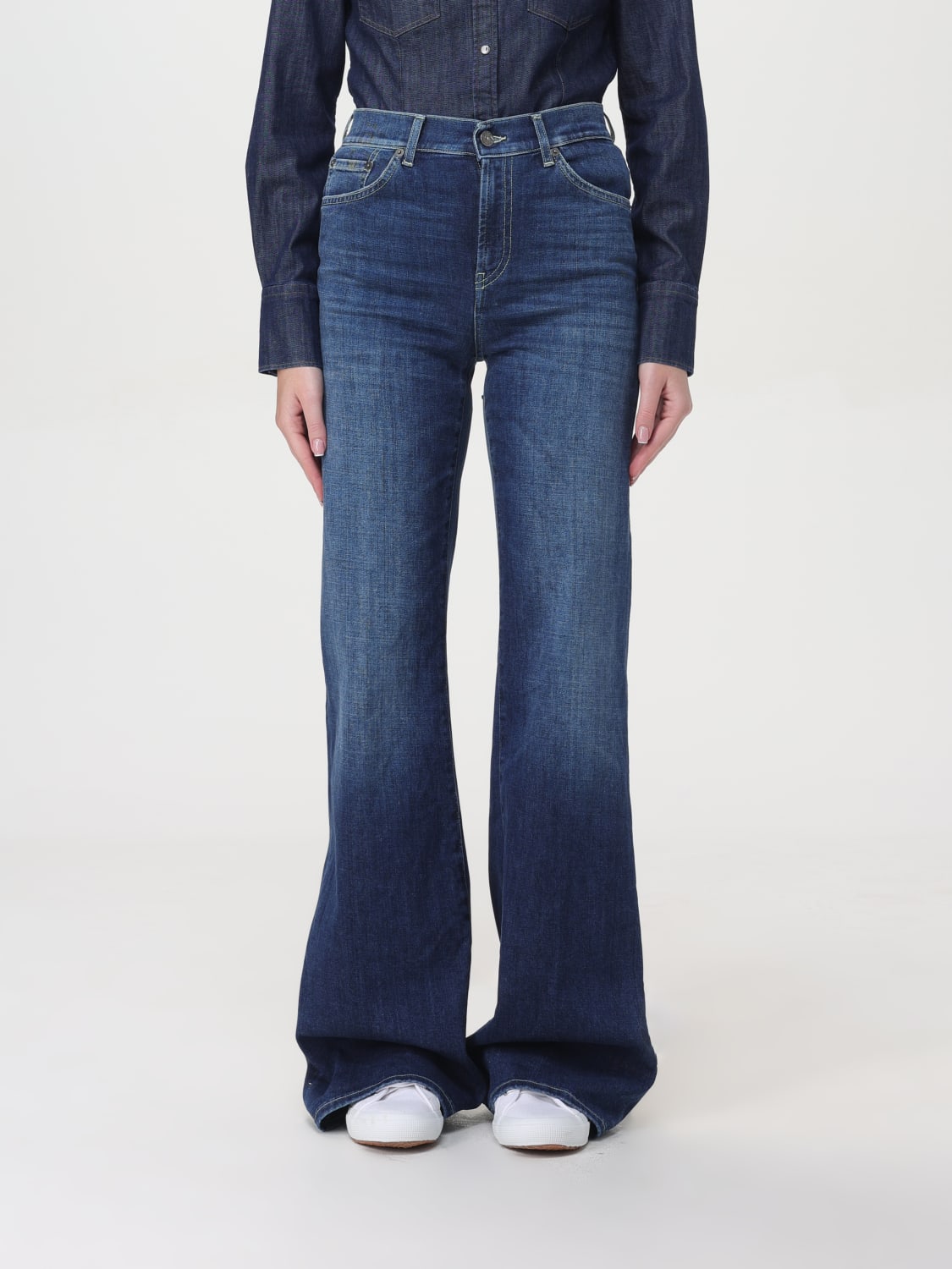 DONDUP JEANS: Jeasn a zampa Dondup, Denim - Img 1