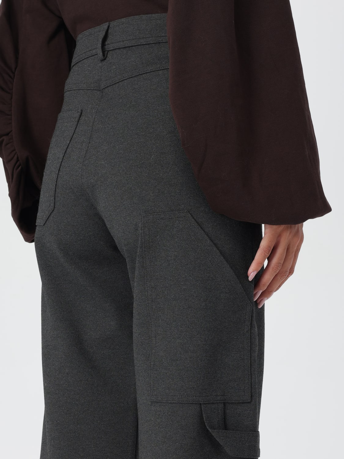 PINKO PANTS: Pants woman Pinko, Grey - Img 3