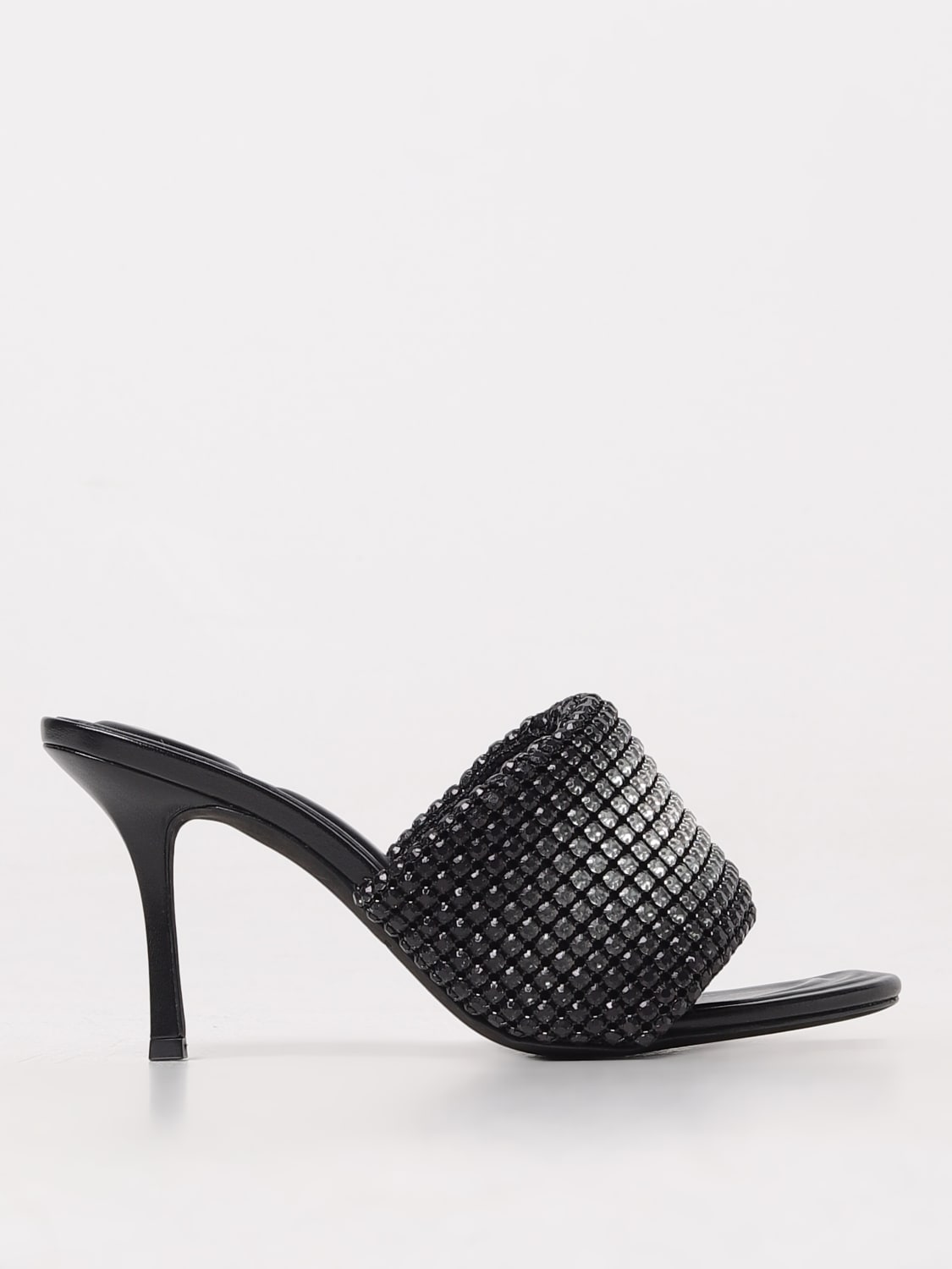 Giglio Mules Alexander Wang in pelle con strass all over